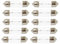 ShuoHui 10 x Soffitte 12V 5W C5W SV8,5 36mm/39mm Kennzeichenbeleuchtung Glühlampe PKW Innenraum Kofferraum Handschuhfach (36MM)
