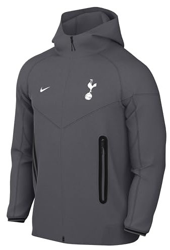 Nike Herren Tottenham Hotspur Sportswear Tech Flc Fz Wr Jktc Jacke, Dark Grey/White, XL EU