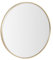 Espejo de Pared Redondo con Borde de Aluminio Dorado de Estilo Moderno y Sencillo Adecuado para Decoración, Recibidor, Baño, Dormitorio, Tocador y Vestidor