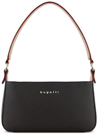 bugatti Ella kleine Damen-Umhängetasche - Kunstleder, Reißverschluss, in Dunkelbraun