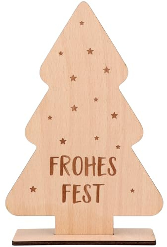 Spruchreif | Holztannenbaum mit Gravur | Holzaufsteller Tannenbaum | Geschenke aus Holz | Geschenk Weihnachten | Adventszeit