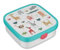 Mepal - Fiambrera Bento Grande Campus - Bento Box para Niños - Incluye 2 cajas Bento extraíbles y Tenedor - Las Cajas Bento son aptas para Microondas - 2x 200 + 1250 ml - Animal Friends