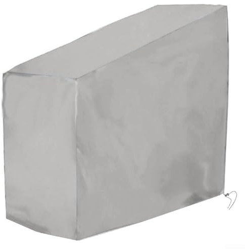 DAZZLEEX Heimtrainer-Abdeckung, Oxford-Stoff, Sonnenschutz, wasserdichte Abdeckung für Indoor- und Outdoor-Fitness (123 x 58 x 113/142 cm, Silber)