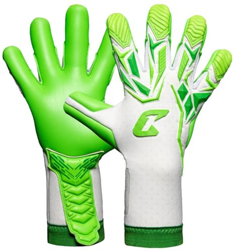 CATCH&KEEP ViVor Torwarthandschuhe – Profi Fußballhandschuhe für Jugendliche & Erwachsene (Größe 5-12) – 4mm Octopus Grip für maximalen Halt bei Regen & Nässe – Hybrid Cut – Atmungsaktiv & flexibel