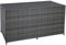ESTEXO Polyrattan Auflagenbox XXL 870L – Wetterfeste Kissenbox, Gartentruhe, Aufbewahrungsbox – UV-beständig, abschließbar, mit Gasdruckfeder & Innenverkleidung – Anthrazit-Grau