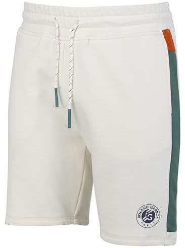 Roland Garros Molton-Shorts, offizielle Kollektion - Herrengröße - Tennis, weiß, L