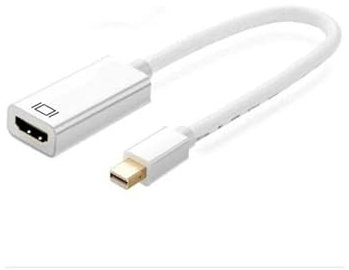 Glowster Adaptateur Mini DisplayPort vers HDMI 4K, haute définition, compatible audio et vidéo, idéal pour connecter des appareils à des écrans externes.
