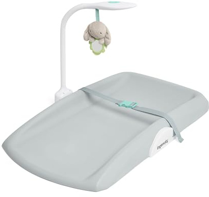 Ingenuity Day & Night Sylvi Baby Changing Mat - Includes Nightlight - Easy to Clean - Extra Comfort - Ages 0M+