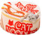 Ramen Cute Cat Bed Nest, Soft Noodle Bowl Design, Plush Covered Pet Sofa, Cozy Creative Kennel House, Warm Cushion Shelter, Ideal for Indoor Use with Small, Medium, and Large Cats