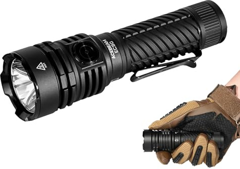 ACEBEAM EC90 4300 Hohe Lumen 573M Lange Reichweite EDC Taschenlampe mit Magnetfuß, Wiederaufladbare und Austauschbare Batterie Taschenlampe, Super Helle LED Taschenlampe, Taschenblitzlicht für Notfall