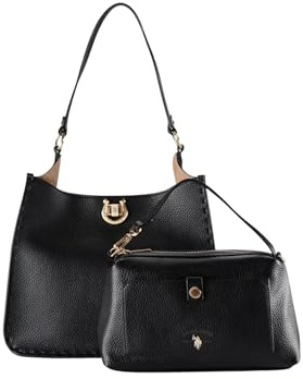 U.S. POLO ASSN. Schultertasche Jones Hobo With Extra Bag Black schwarz