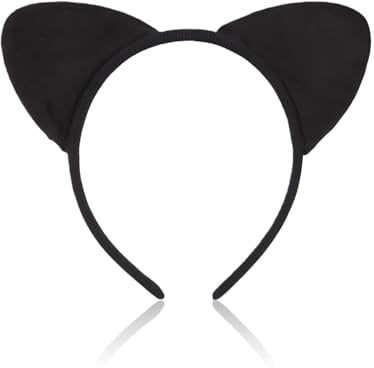 Katzenohren Haarreif Erwachsene Kinder,Haarreif Fasching Damen,Katze Kostüm Cat Ears Schwarz Kopfschmuck,Karneval Noir Katzen Ohren Haarreifen Stirnband,für Carnival Cosplay Katzenkostüm Accessoires