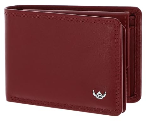Golden Head Leder Geldbörse Polo RFID Protect Minischeintasche 1040 Rot dunkelrot