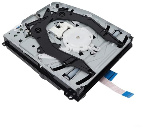 Kivivaka Lecteur de disque optique Pro pour PS4 Pro CUH-7015A CUH-7015B CUH-7000 Lecture DVD Lecteur DVD de remplacement en métal ABS fin portable facile à installer Performance améliorée Argenté/noir