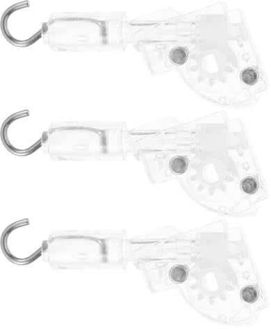 SHINEOFI Ersatzteile für Jalousien 3 Stück Kippmechanismus aus Kunststoff mit D Förmigem Zahnrad für Fensterbedienung in Wohnräumen und Büros
