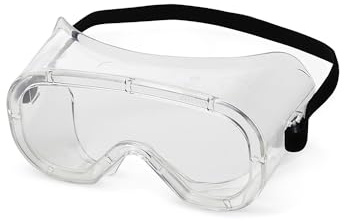 Sellstrom Anti Fog Non-Vented Safety Goggles - Clear Body Clear Lens – Protects from Chemical Splash, Dust, Smoke