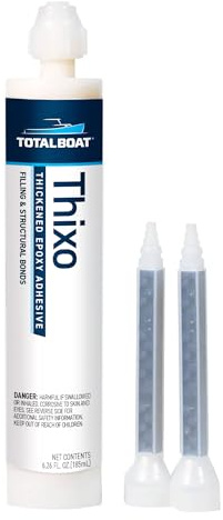 TotalBoat Thixo (185ml Cartridge) | Thickened Epoxy Adhesive | for Bonding, Gluing, Sealing and Filling | Use on Wood, Fiberglass, Metals, Brick, Stone, Glass, Tile & More