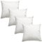 Luxusfeder 4er Set Sofakissen 40x40 cm Feder Füllung 350g - Bezug 100% Baumwolle - Federkissen - Kissenfüllung - Kisseninlett - Innenkissen - Öko-Tex