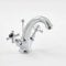 Hudson Reed Topaz - Traditional Mono Basin Mixer Tap with Crosshead Handles - Chrome and Black