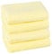 PremiumShop321 4er Set Handtuch 50x100 cm - 500g/m² ohne Bordüre-gelb