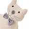 Dcasa - Tope de Puerta Decorativo Gato Tela-Alena - Beige