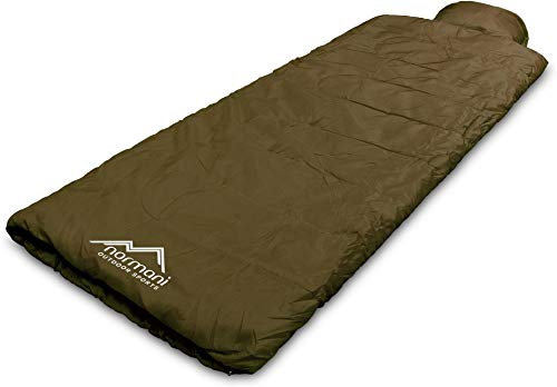 normani Einzel Schlafsack Pilotenschlafsack mit integriertem Kopfkissen Farbe Pilot/Oliv