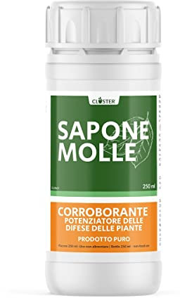 CLOSTER Savon Potassique Pur Pour Plantes (250 ML) - Anti Acariens Anti Cochenille Anti Pucerons et Araigneé Rouge - Protection Naturelle du Jardin Contre Insectes et Parasites - Végétal et Écologique