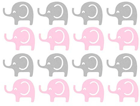 NUOBESTY 2paquet Confettis Papier Rose Et Gris pour Anniversaire Et Shower Décorations pour Garçon Fille Environ par Paquet