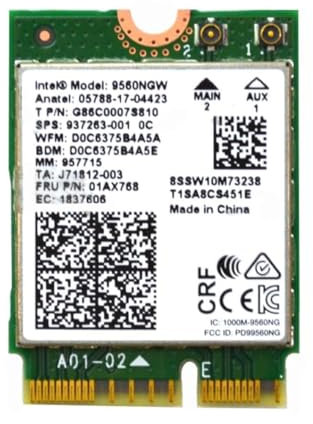 Intel 9560NGW Dual Band Wireless-AC 9560 Bluetooth 5.0 WiFi Card G86C0007S810