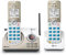 AT&T - Teléfono inalámbrico expansible Con conexión Bluetooth a la celda, 2 Handset