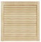 DecoMeister Lamellentüren aus Holz 594x606 mm Massivholz Lamellentür Holztür Schranktür mit offenen Lamellen für Kleiderschrank Möbelfronten Einzeln