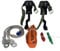 CDZHLTG Baumklettern Ausrüstung Set, Klettergurt Sicherheitsgurt Baumsteigeisen Tree Climbing Spike Baumkletterwerkzeug Fallschutz Seil Rescue Belt für Bergsteigen Baumklettern Outdoor, 2 Gängen