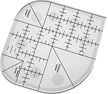 Ghzste Gebogene Eckschneider Lineal, Acryl Nähen gebogene Eckschneider, Nähmaschine Quilting Lineal Kunst Handwerk Nähen Quilten Set professionelle Schneider