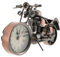 FOMIYES Fahrrad-Ornament, Motorradfigur, Nachttisch-Wecker: Retro, klassisch, handgefertigt, Eisen, Motorradform, Kinderuhr, Metallkunst, Ornament für Tischdekoration, Kaffee, Arbeit, Schreibtisch