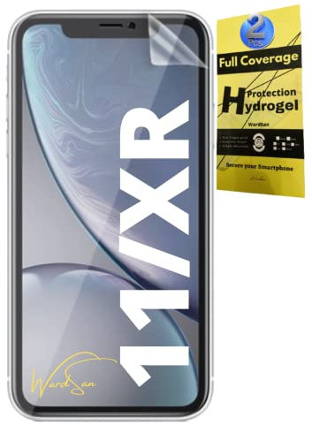 WARDSAN [Pack of 2] for IPHONE 11/XR 6.1 Inches - Hydrogel Screen Protector – HD Clear Flexible TPU Film | Soft Gel Protective, Self-Healing, Anti-Scratch & Case Friendly (Not Tempered Glass)