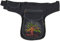 KUNST UND MAGIE Bauchtasche Lebensbaum Gürteltasche Festivaltasche Sidebag Hüfttasche, Farbe:Schwarz/Grau
