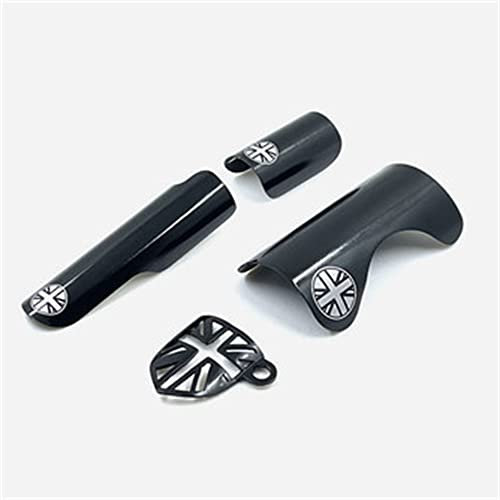 Sgxbos BMX-Aufkleber aus Aluminiumlegierung für Brompton-Aufkleber, Gabel-Tretlager, Hintergabel verhindert Reibung für Brompton-Schutz (schwarz)