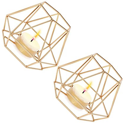 2 StüCk Metall Teelichthalter Set Kerzenhalter Hohl Eisen Dekorative Kerzenlaternen Halter Home Ornament FüR Wohnzimmer