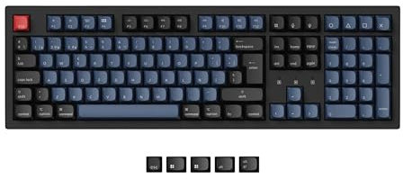 Keychron K10 Pro Wireless Teclado Mecánico Personalizado, Tamaño Completo QMK/Via Macros Programable, RGB Backlight Hot-swappable Keychron K Pro Brown Switch, 4000mAh Batería para Mac&Win(ES Layout)