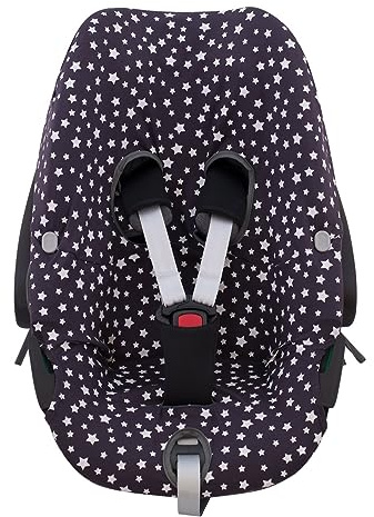 JYOKO KIDS Bezug kompatibel mit Maxi Cosi Pebble 360 Y FamilyFix 360, aus Baumwolle (Winter Sky)