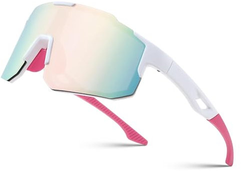 FEISEDY Sport Lunettes de Soleil Hommes Femmes Cyclisme Lunettes de Sport Miroir pour VTT Vélo de Route Randonnée Running UV400 Protection B2388