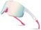FEISEDY Sport Lunettes de Soleil Hommes Femmes Cyclisme Lunettes de Sport Miroir pour VTT Vélo de Route Randonnée Running UV400 Protection B2388
