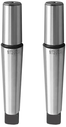 Create idea 2Pcs MT2-JT33 Drill Chuck Arbor Adapter Manganese Steel Precision Ground for Drills Rocker Shaft Milling Machines and Lathe Tailstocks