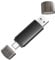 JOIOT 128GB USB C Flash Drive Dual USB 3.0 Flash Drive Type C + USB A Portable Type-C Flash Drive 2-in-1 USB-C Thumb Drive for Smartphone Tablet Computer Mac iPhone 15 Black