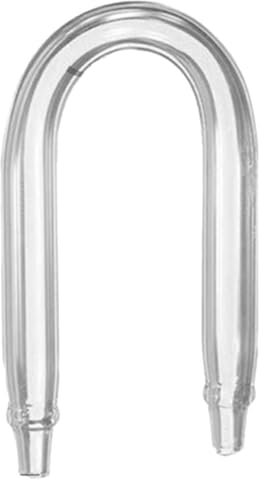 Toddmomy Aquarium U-förmiges Rohr, U-Form, Co2-Diffusor, U-förmiger Co2-Diffusor, Co2-Tropfen-Checker, Kohlendioxid-Regler, Co2-System, U-förmiger Verbinder, Aquarium-Co2-System, Glas, U-Röhrenpflanze