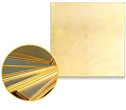 Metal foil,Copper Sheet Brass Copper Sheet Foil Metal Thin Plate for Inry Supply Metal Art Crafts Repairs 11.8X11.8Inch,300x300x1.5mm (Size : 300x300x5mm)