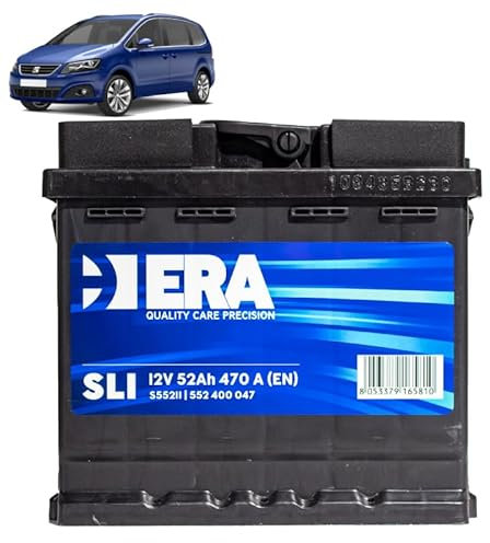 Batteria 50Ah per Seat Alhambra 1.4 TSI benzina 2010+