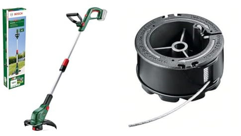 Bosch Akku-Rasentrimmer UniversalGrassCut 18V-26-500 & Bosch Fadenspule UniversalGrassCut (Länge: 6m, Dicke: 1.6mm, für Rasentrimmer UniversalGrassCut)