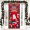 MELLIEX Copri Porta Natalizio, Decorazioni Natalizie per Porta Copertura Divertente Elfi Babbo Natale Appendere Ingresso Banner Copriporta Natalizio per Casa, 90 x 185cm, 90 x 200 cm