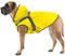 Mosucoirl Hunde Regenmantel Wasserdichter Kapuzenpullover Reflektierender Regenmantel mit Kapuze Verstellbare Regenjacke für kleine, mittelgroße und große Hunde und Welpen (Gelb, XL)
